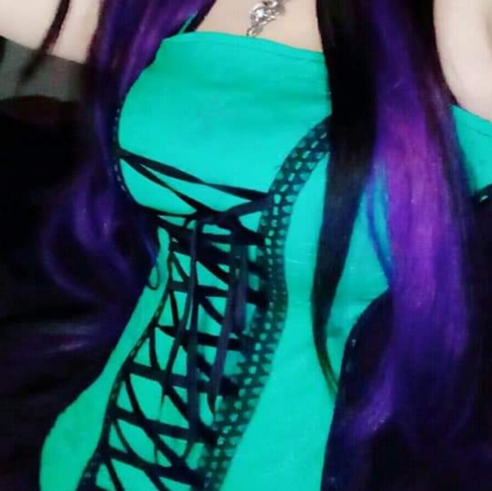 Tripp nyc gorgeous rare teal corset top